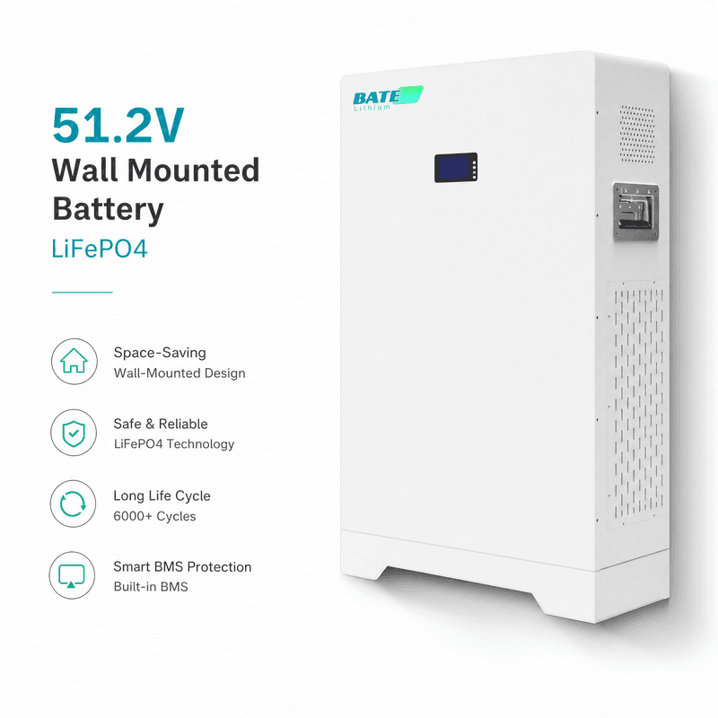 LiFePO4 51.2V Wall Mounted Battery Series